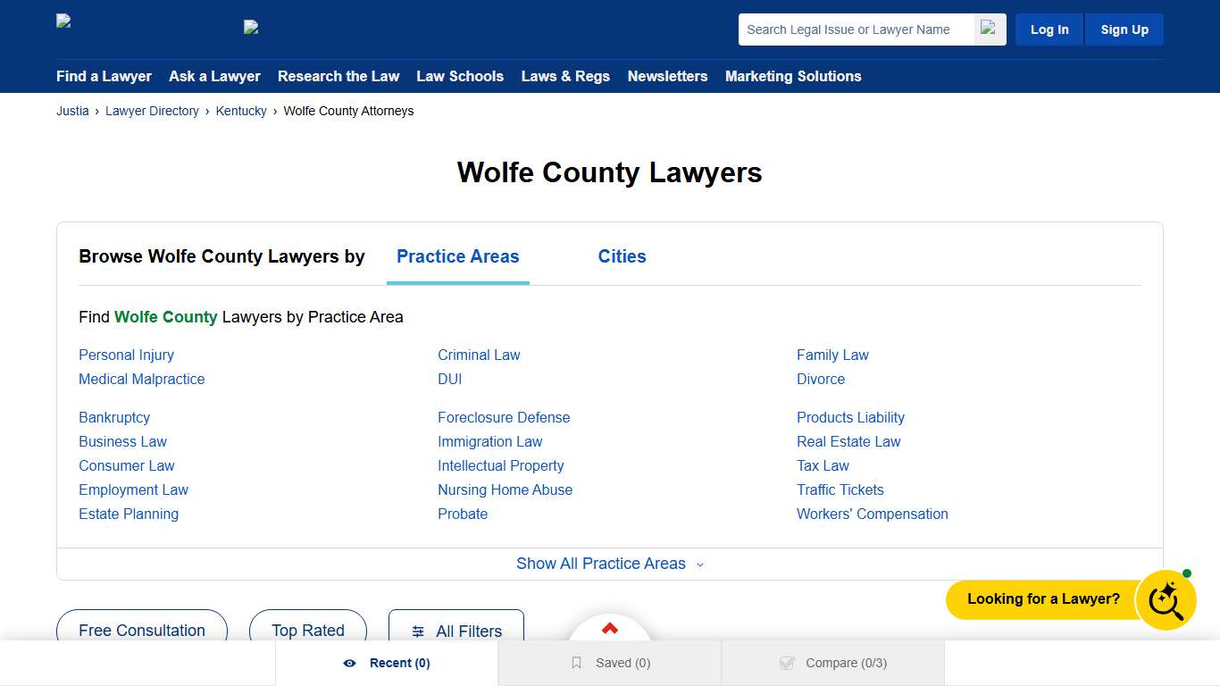 Best Lawyers in Wolfe County, KY Justia Lawyer Directory